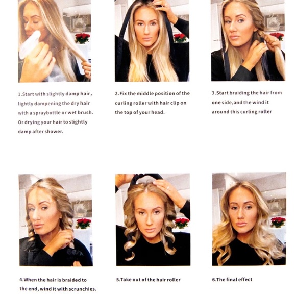 Convenient Heat-less Curling Rod Headband No Heat Sleeping Soft Curl Styles - Picture 5 of 5